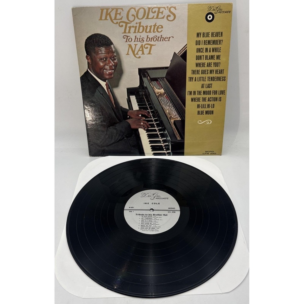 IKE COLE: tribute to his brother nat DEE GEE 12" LP 33 RPM VG+